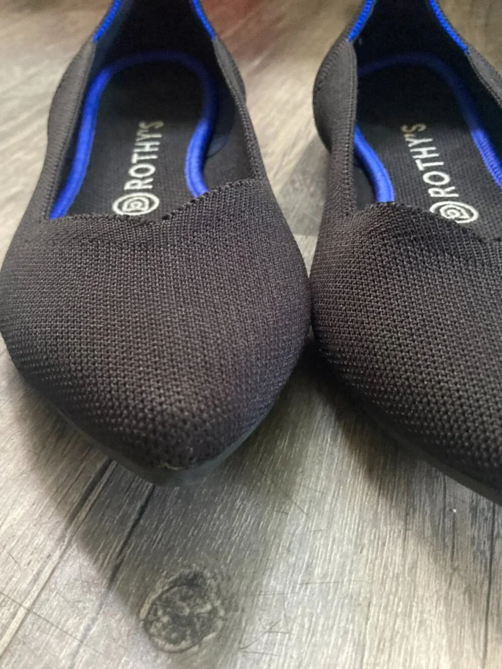 Rothy's The Point Flat in Black size 9.5